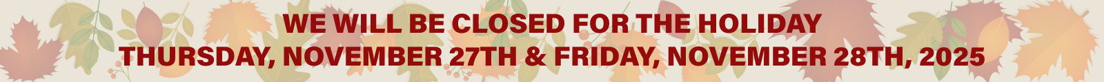 holiday hours banner